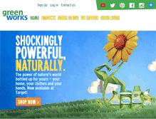 Tablet Screenshot of greenworkscleaners.com